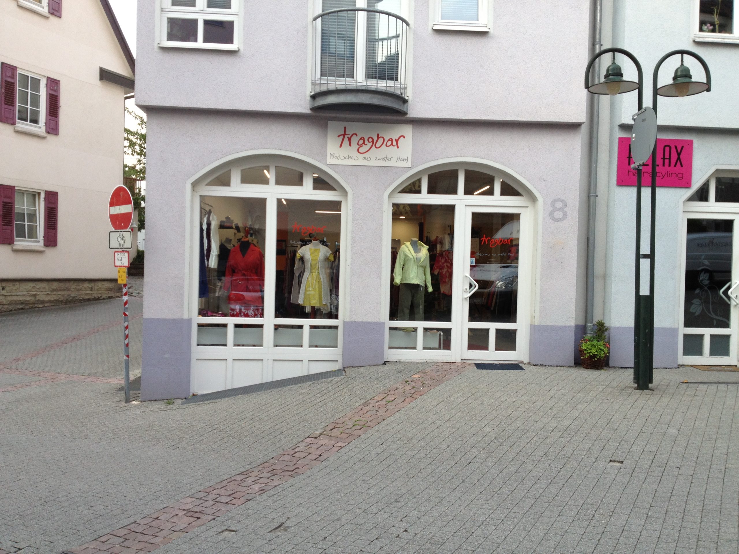 Ladenfront von tragbar in der Badgasse 8 in Herrenberg